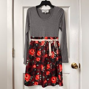 Pink Martini flower dress xs